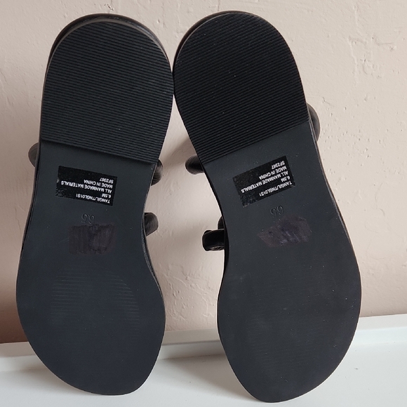 Steve Madden Tangil Sandal Women's Leather Women's Sandals Black Size 6.5 - Picture 10 of 11